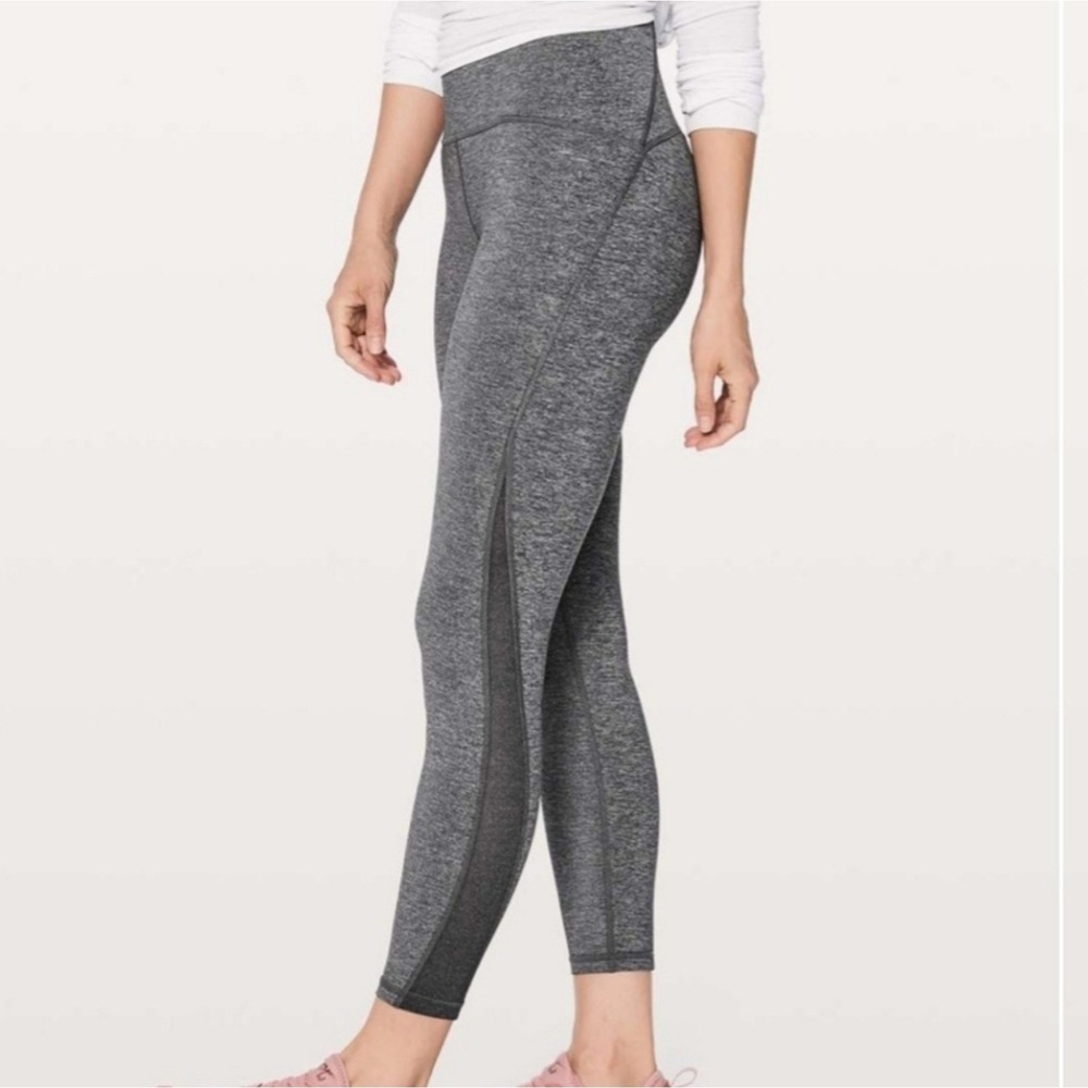 Lululemon Train Times 7/8 Pant *25" Heatheredâ Black (First Release)